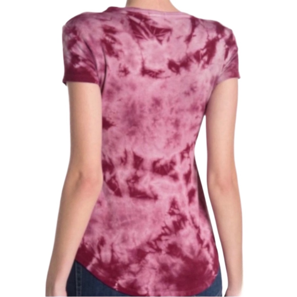 BAEA Plum Tie Dye Babydoll Top! - Picture 3 of 3